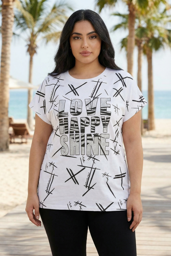 Optimist Graffiti Oversized Blouse (2 Color Options)