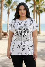 Load image into Gallery viewer, Optimist Graffiti Oversized Blouse (2 Color Options)