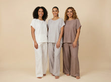 Load image into Gallery viewer, Minimalist Linen Loungewear Set (3 Neutral Color Options)