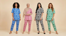 Load image into Gallery viewer, Damask-Pattern Modest Co-Ord Set (4 Color Options)