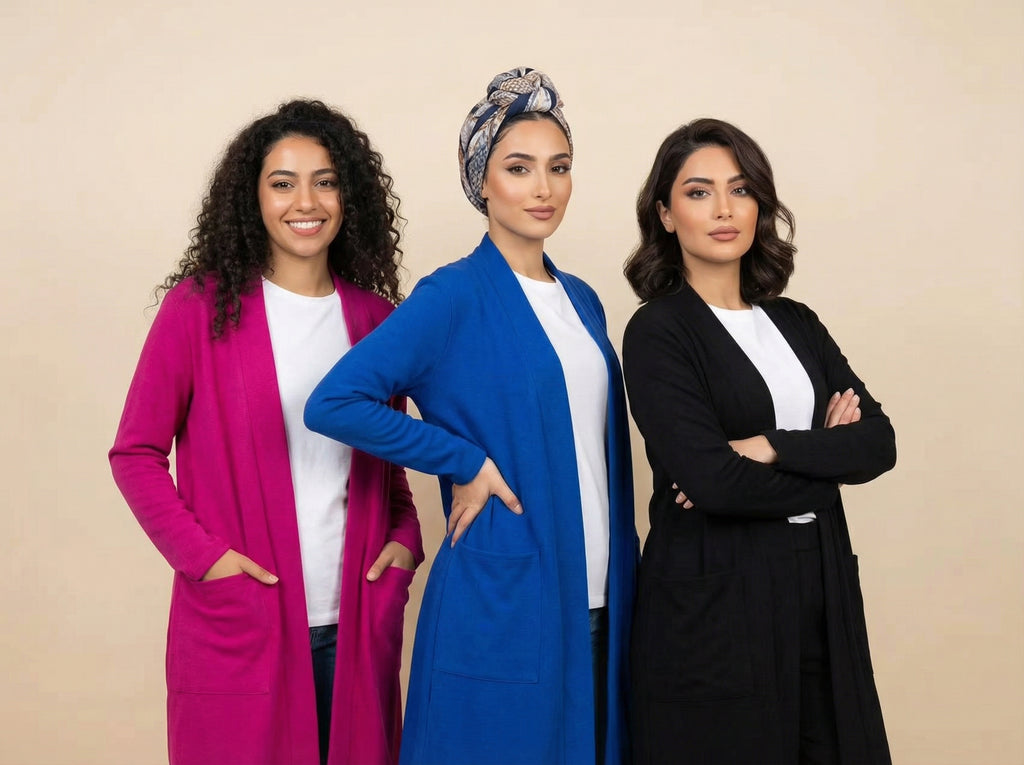 Modest Relaxed Longline Cardigan (6 Color Options)