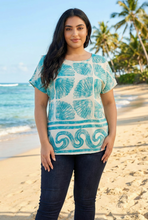 Load image into Gallery viewer, Marina Scallop Print Blouse (4 Color Options)