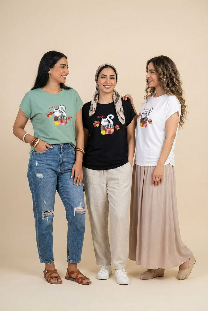 The Patchwork Cat Graphic Tee