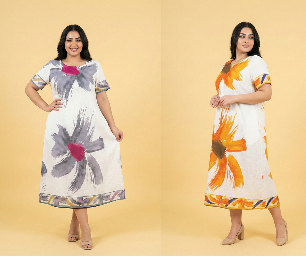 Brushstroke Floral Maxi Dress (3 Color Variants)
