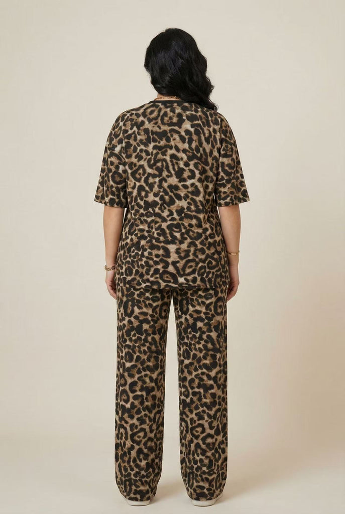 Leopard Print Modest Loungewear Set (Multiple Pattern Options)