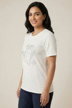 Load image into Gallery viewer, Textured Heart &amp; Butterfly Rhinestone Tee (Multiple Color Options)