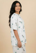 Load image into Gallery viewer, Botanical Print Modest Loungewear Set (Multiple Pattern Options)