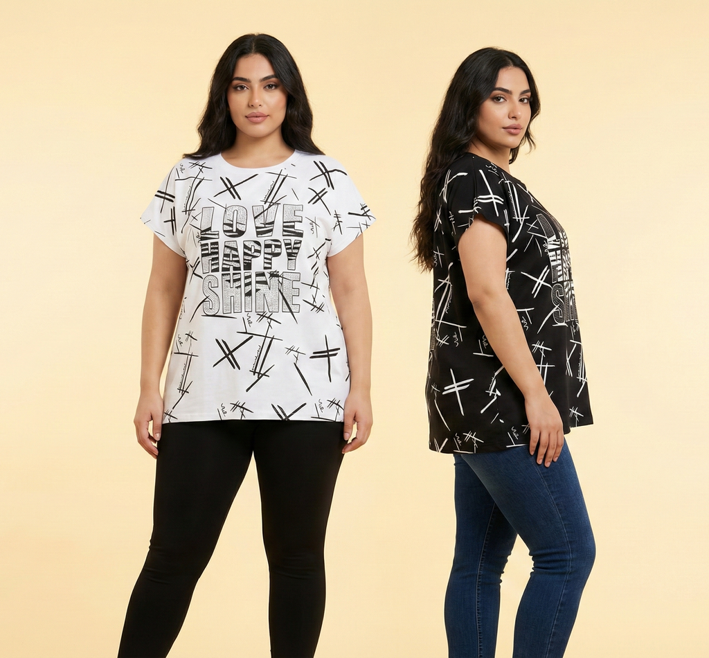 Optimist Graffiti Oversized Blouse (2 Color Options)