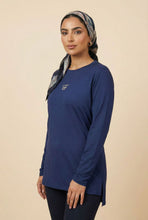 Load image into Gallery viewer, Side Split Embroidered Long-Sleeve Top (Multiple Colors Available)