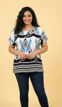 Load image into Gallery viewer, Bohemian Tribal-Print Tunic Blouse (4 Color Options)