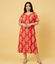 Load image into Gallery viewer, Paisley-Pattern Modest Midi Dress (5 Color Options)