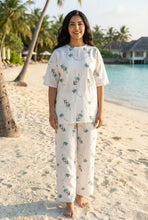 Load image into Gallery viewer, Botanical Print Modest Loungewear Set (Multiple Pattern Options)