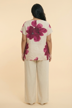 Load image into Gallery viewer, Watercolor Floral Linen Blouse (4 Color Options)