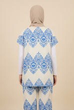 Load image into Gallery viewer, Ikat-Pattern Modest Loungewear Set (4 Color Options)