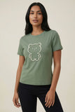Pearl Embellished Short-Sleeve Tee (Multiple Colors Available)