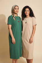 Load image into Gallery viewer, Embroidered Detail Short-Sleeve T-Shirt Dress (Multiple Styles Available)
