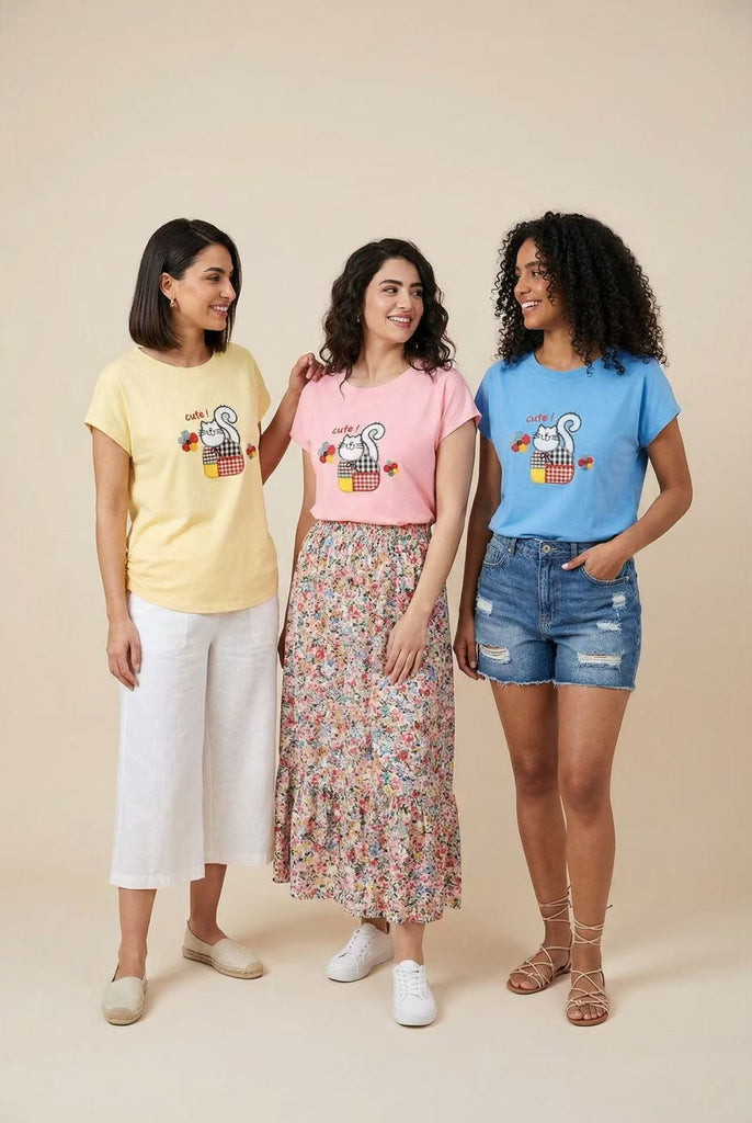 The Patchwork Cat Graphic Tee