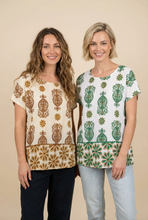 Load image into Gallery viewer, Bohemian Motif Relaxed Blouse (4 Color Options)