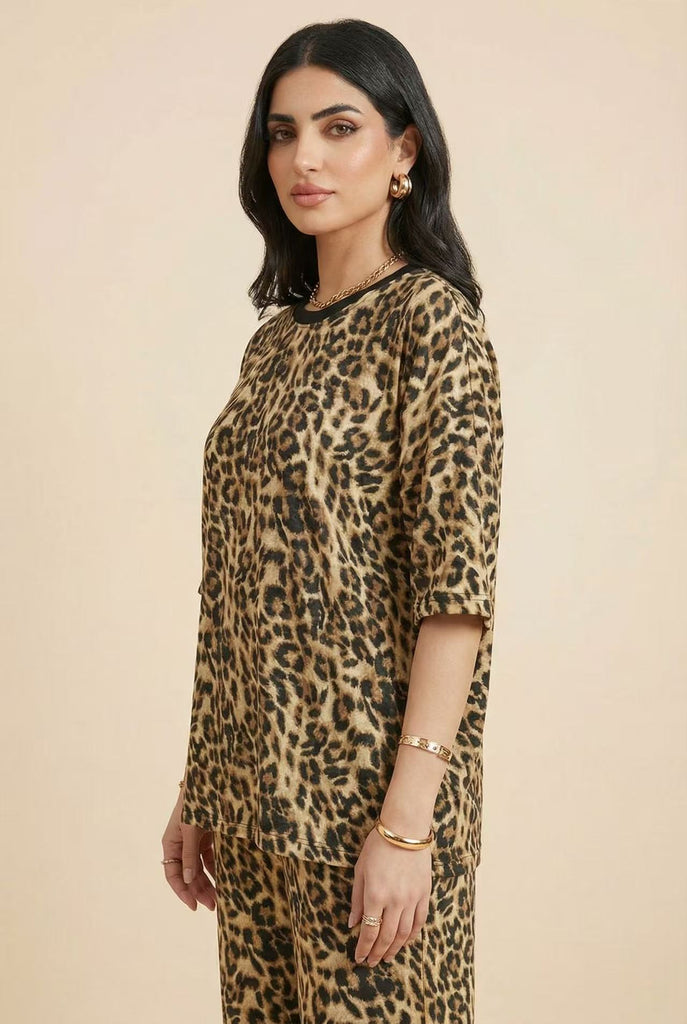 Leopard Print Modest Co-Ord Set (Multiple Pattern Options)