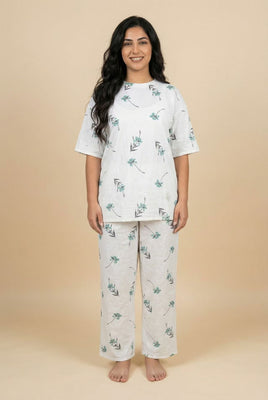 Botanical Print Modest Loungewear Set (Multiple Pattern Options)