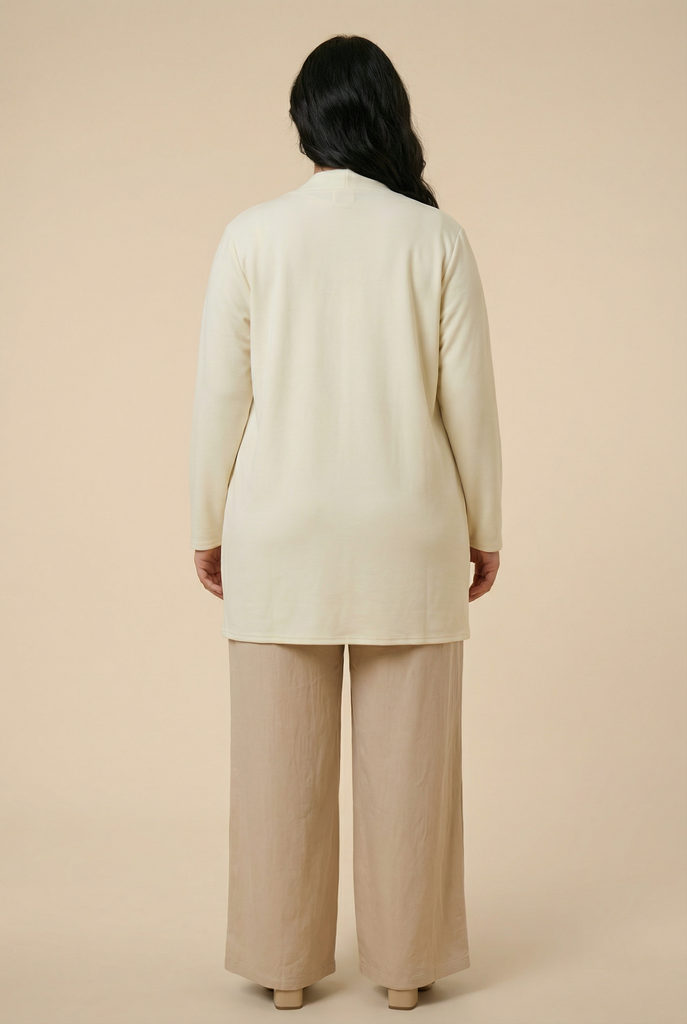 Modest Relaxed Longline Cardigan (6 Color Options)