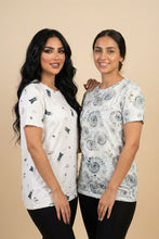 Load image into Gallery viewer, The Playful Bear &amp; Bunny Allover Print Tee