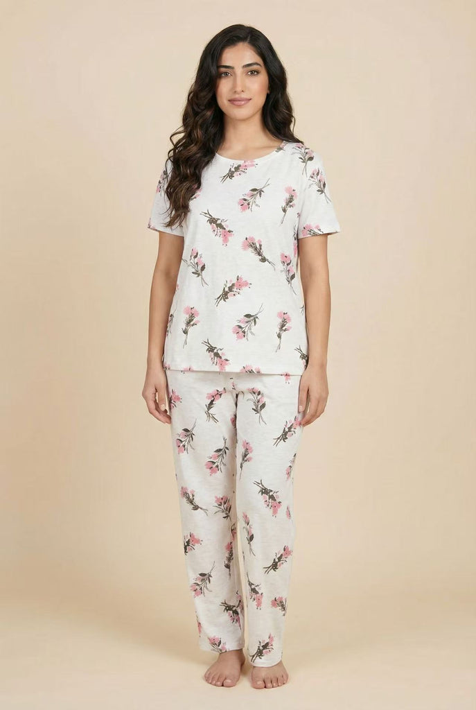 Modest Floral Print Loungewear Set (Multiple Pattern Options)