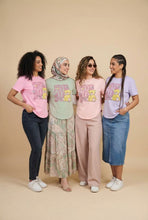 Load image into Gallery viewer, Curved Hem Cartoon Print Short-Sleeve Tee (Multiple Styles Available)
