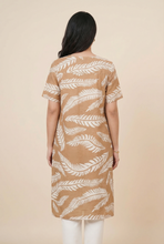 Load image into Gallery viewer, Fern-Print Modest Tunic Dress(4 Color Options)