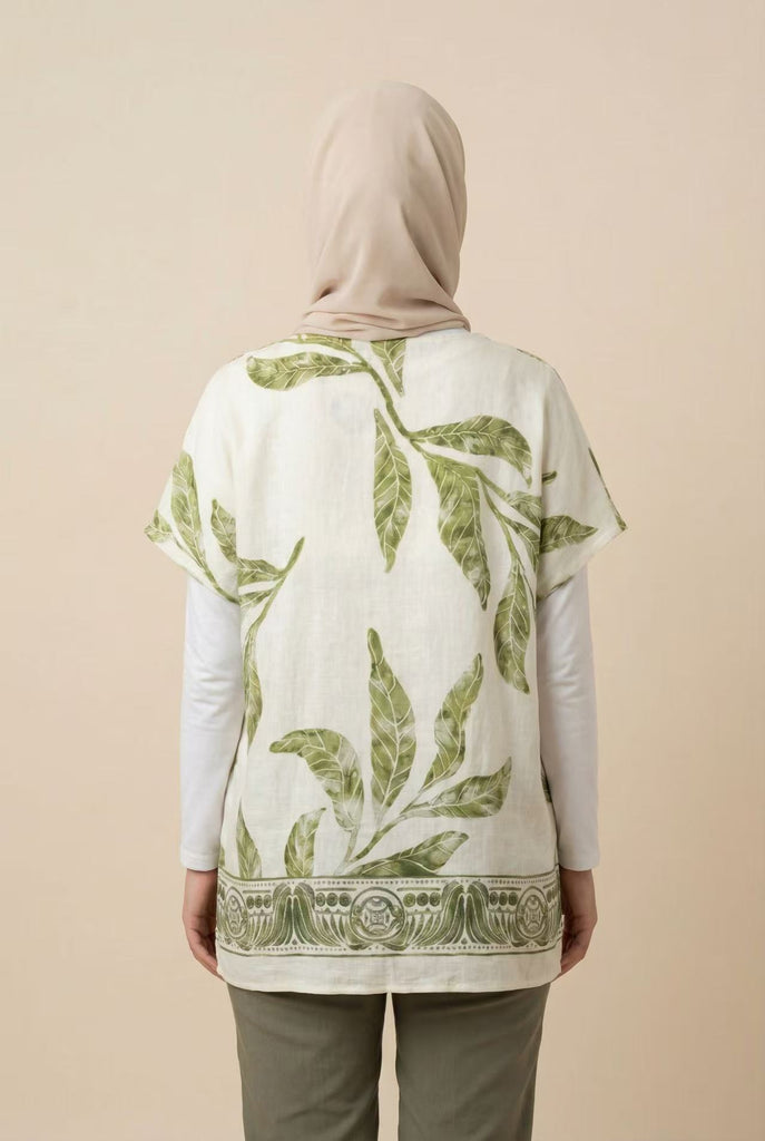 Botanical Print Short-Sleeve Top (Multiple Prints & Colors Available)