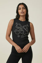 Load image into Gallery viewer, Sleeveless Cropped Rhinestone Ribbed Top