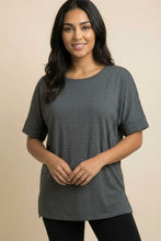 Load image into Gallery viewer, The Tonal Stripe Easy-Fit Crew Neck Tee (Multi-Color Options)