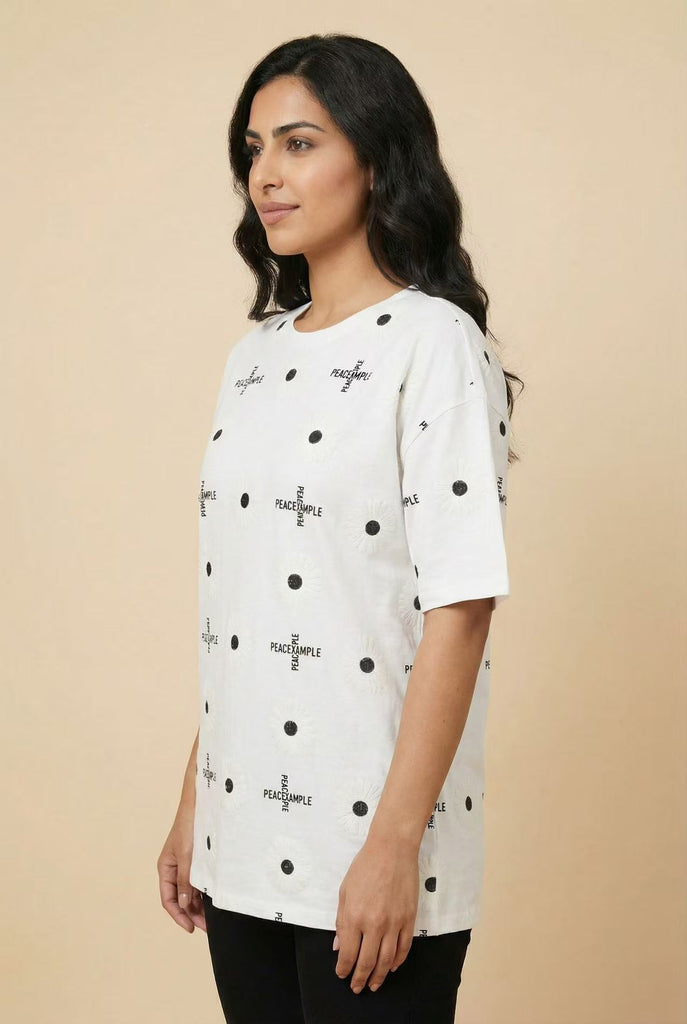 Oversized All-Over Print Short-Sleeve Tee (Multiple Styles Available)