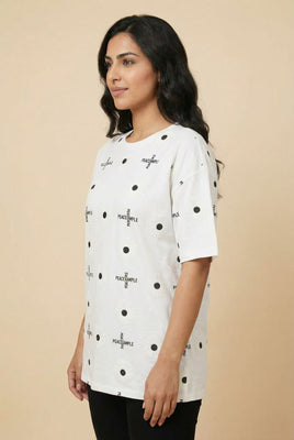 Oversized All-Over Print Short-Sleeve Tee (Multiple Styles Available)