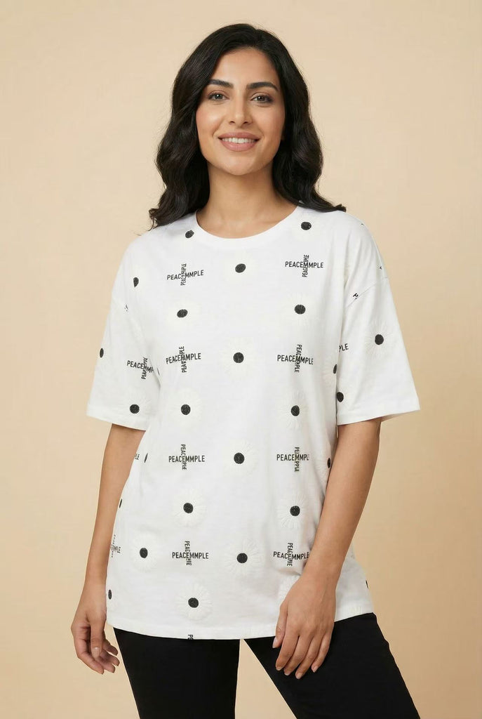 Oversized All-Over Print Short-Sleeve Tee (Multiple Styles Available)
